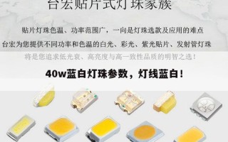 40w蓝白灯珠参数，灯线蓝白！