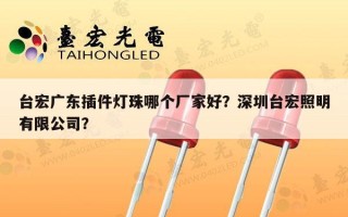 台宏广东插件灯珠哪个厂家好？深圳台宏照明有限公司？