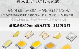 台宏消毒枪3mm蓝光灯珠，222消毒灯