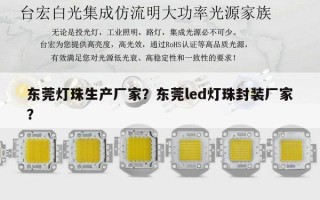 东莞灯珠生产厂家？东莞led灯珠封装厂家？