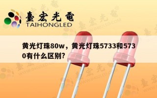 黄光灯珠80w，黄光灯珠5733和5730有什么区别?