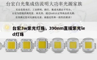 台宏3w紫光灯珠，390nm直插紫光led灯珠