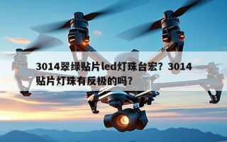 3014翠绿贴片led灯珠台宏？3014贴片灯珠有反极的吗？