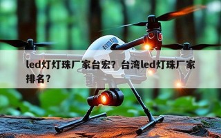 led灯灯珠厂家台宏？台湾led灯珠厂家排名？