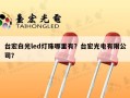 台宏白光led灯珠哪里有？台宏光电有限公司？