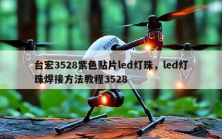 台宏3528紫色贴片led灯珠，led灯珠焊接方法教程3528