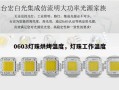 0603灯珠烘烤温度，灯珠工作温度
