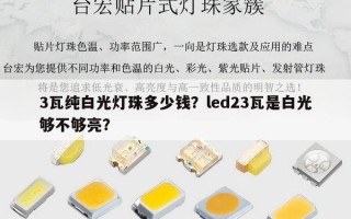 3瓦纯白光灯珠多少钱？led23瓦是白光够不够亮？