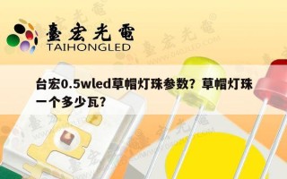 台宏0.5wled草帽灯珠参数？草帽灯珠一个多少瓦？
