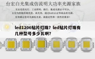 led1206贴片灯珠？led贴片灯珠有几种型号多少瓦啊？