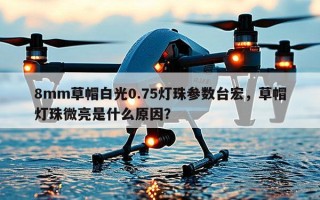 8mm草帽白光0.75灯珠参数台宏，草帽灯珠微亮是什么原因？