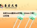 台宏3mm圆头led灯珠，22mm圓形led灯珠