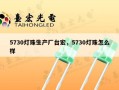 5730灯珠生产厂台宏，5730灯珠怎么样