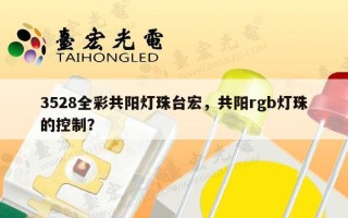 3528全彩共阳灯珠台宏，共阳rgb灯珠的控制？