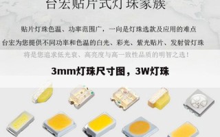 3mm灯珠尺寸图，3W灯珠