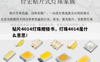 贴片4014灯珠规格书，灯珠4014是什么意思！