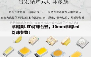 草帽黄LED灯珠台宏，10mm草帽led灯珠参数！