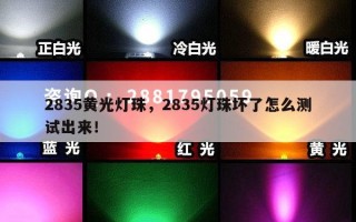 2835黄光灯珠，2835灯珠坏了怎么测试出来！
