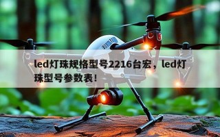 led灯珠规格型号2216台宏，led灯珠型号参数表！