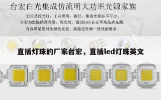 直插灯珠的厂家台宏，直插led灯珠英文