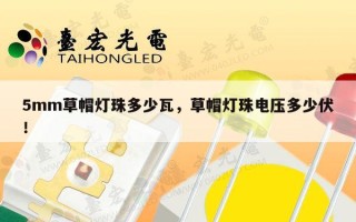 5mm草帽灯珠多少瓦，草帽灯珠电压多少伏！
