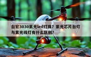 台宏3030紫光led灯珠？紫光芯片台灯与紫光线灯有什么区别？