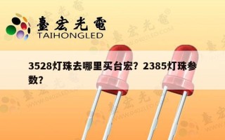 3528灯珠去哪里买台宏？2385灯珠参数？
