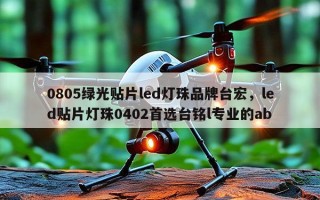0805绿光贴片led灯珠品牌台宏，led贴片灯珠0402首选台铭l专业的ab