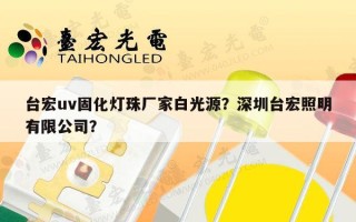 台宏uv固化灯珠厂家白光源？深圳台宏照明有限公司？