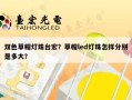 双色草帽灯珠台宏？草帽led灯珠怎样分别是多大？