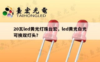 20瓦led黄光灯珠台宏，led黄光白光可换双灯头？
