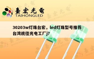 30203w灯珠台宏，led灯珠型号推荐台湾统佳光电工厂j？