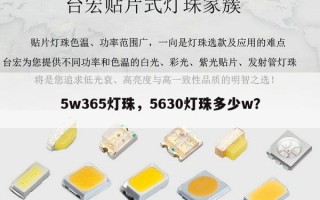 5w365灯珠，5630灯珠多少w？