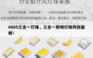 0805三合一灯珠，三合一照明灯如何拆面板！