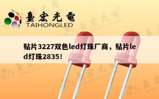 贴片3227双色led灯珠厂商，贴片led灯珠2835！