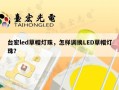 台宏led草帽灯珠，怎样调换LED草帽灯珠？