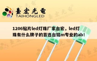 1206贴片led灯珠厂家台宏，led灯珠有什么牌子的首选台铭m专业的ab！