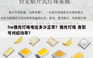 5w强光灯珠电压多少正常？强光灯珠 各型号对应功率？