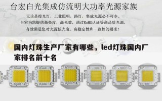 国内灯珠生产厂家有哪些，led灯珠国内厂家排名前十名