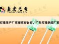 灯珠生产厂家哪家好台宏，广东灯珠供应厂家