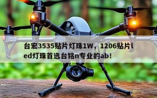 台宏3535贴片灯珠1W，1206贴片led灯珠首选台铭n专业的ab！