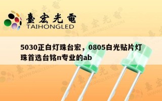 5030正白灯珠台宏，0805白光贴片灯珠首选台铭n专业的ab