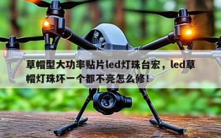 草帽型大功率贴片led灯珠台宏，led草帽灯珠坏一个都不亮怎么修！