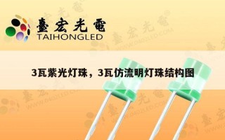 3瓦紫光灯珠，3瓦仿流明灯珠结构图