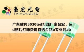 广东贴片3030led灯珠厂家台宏，led贴片灯珠费用首选台铭o专业的ab