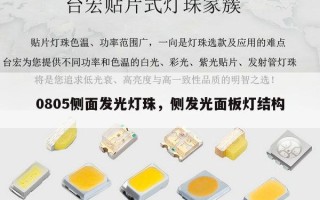 0805侧面发光灯珠，侧发光面板灯结构