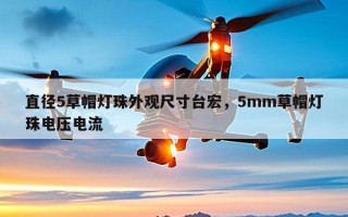 直径5草帽灯珠外观尺寸台宏，5mm草帽灯珠电压电流