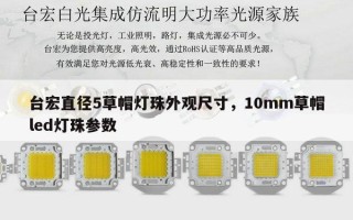 台宏直径5草帽灯珠外观尺寸，10mm草帽led灯珠参数