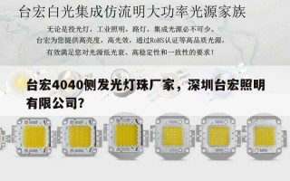 台宏4040侧发光灯珠厂家，深圳台宏照明有限公司？