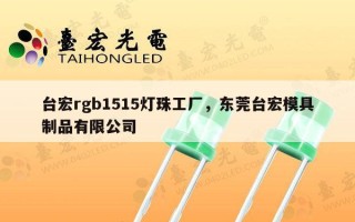 台宏rgb1515灯珠工厂，东莞台宏模具制品有限公司
